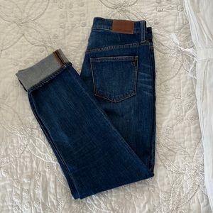 Madewell high-rise slim boy jeans